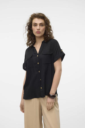 blouse VMBUMPY zwart