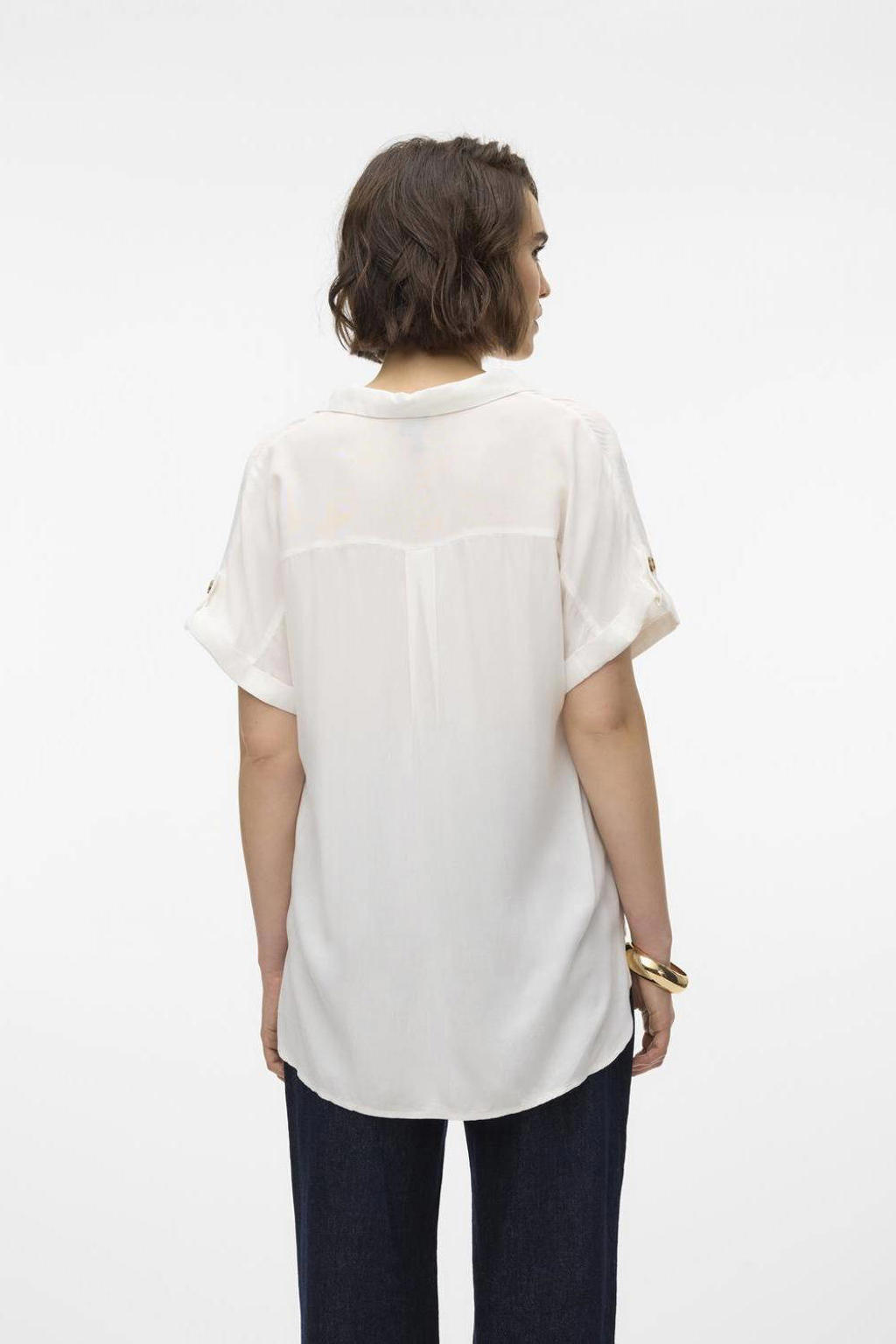 Vero Moda Vmbumpy SL Abito Corto Donna Noos - Con Cintura E Dettaglio Bottoni