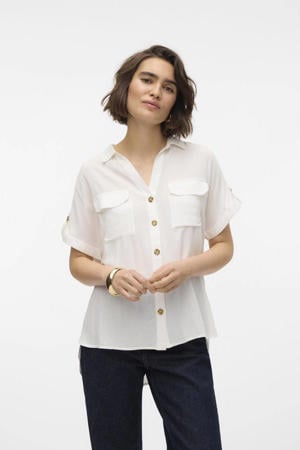 blouse VMBUMPY wit