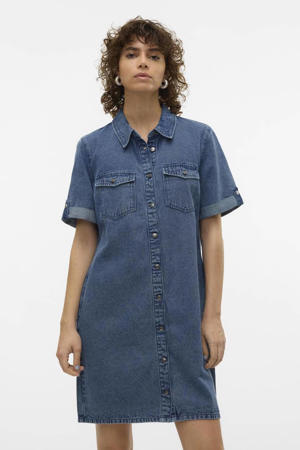 spijkerjurk VMJENNIE medium blue denim