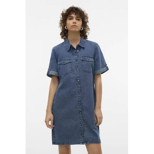 VERO MODA spijkerjurk VMJENNIE medium blue denim afbeelding