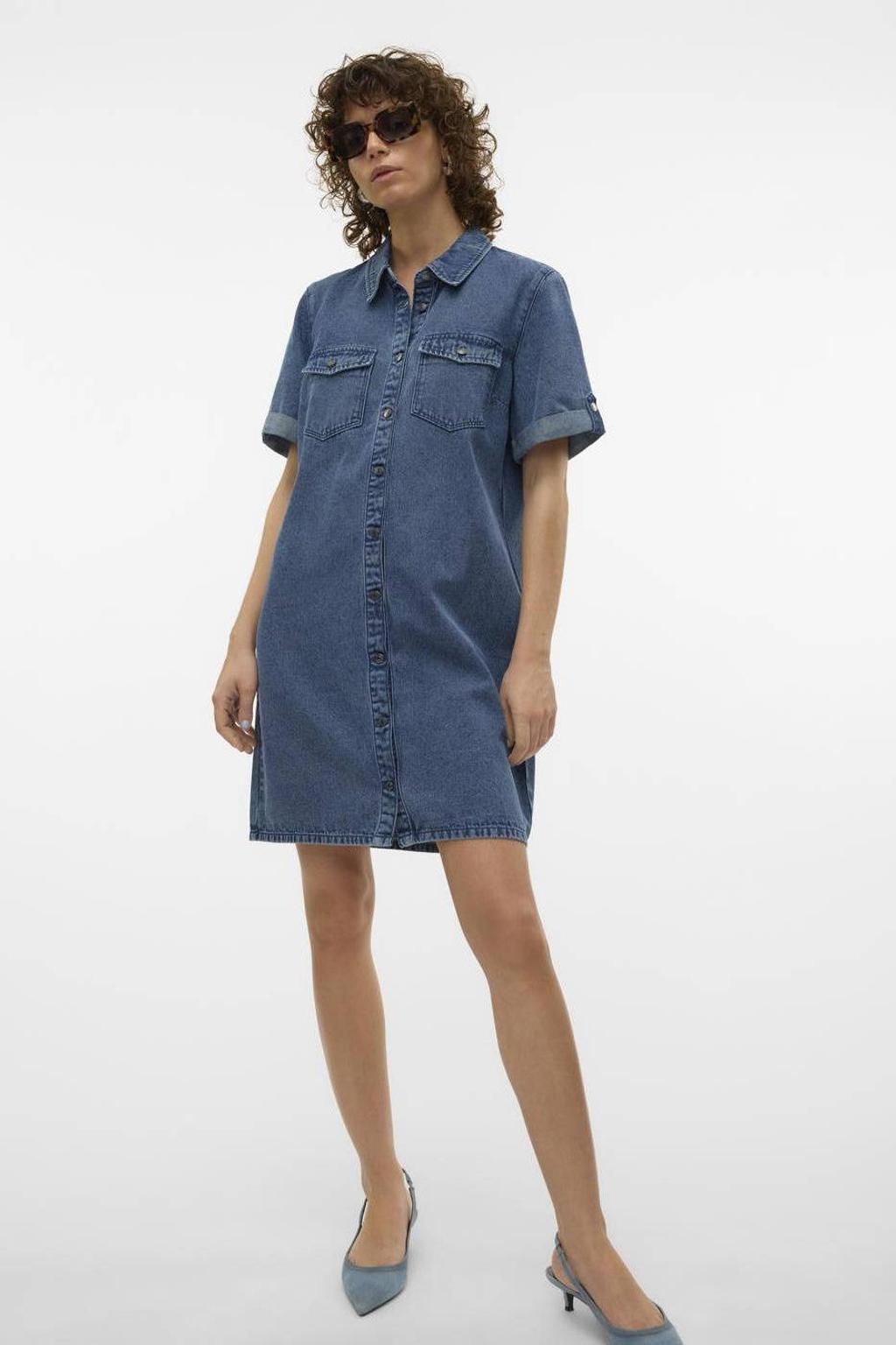 VERO MODA spijkerjurk VMJENNIE medium blue denim