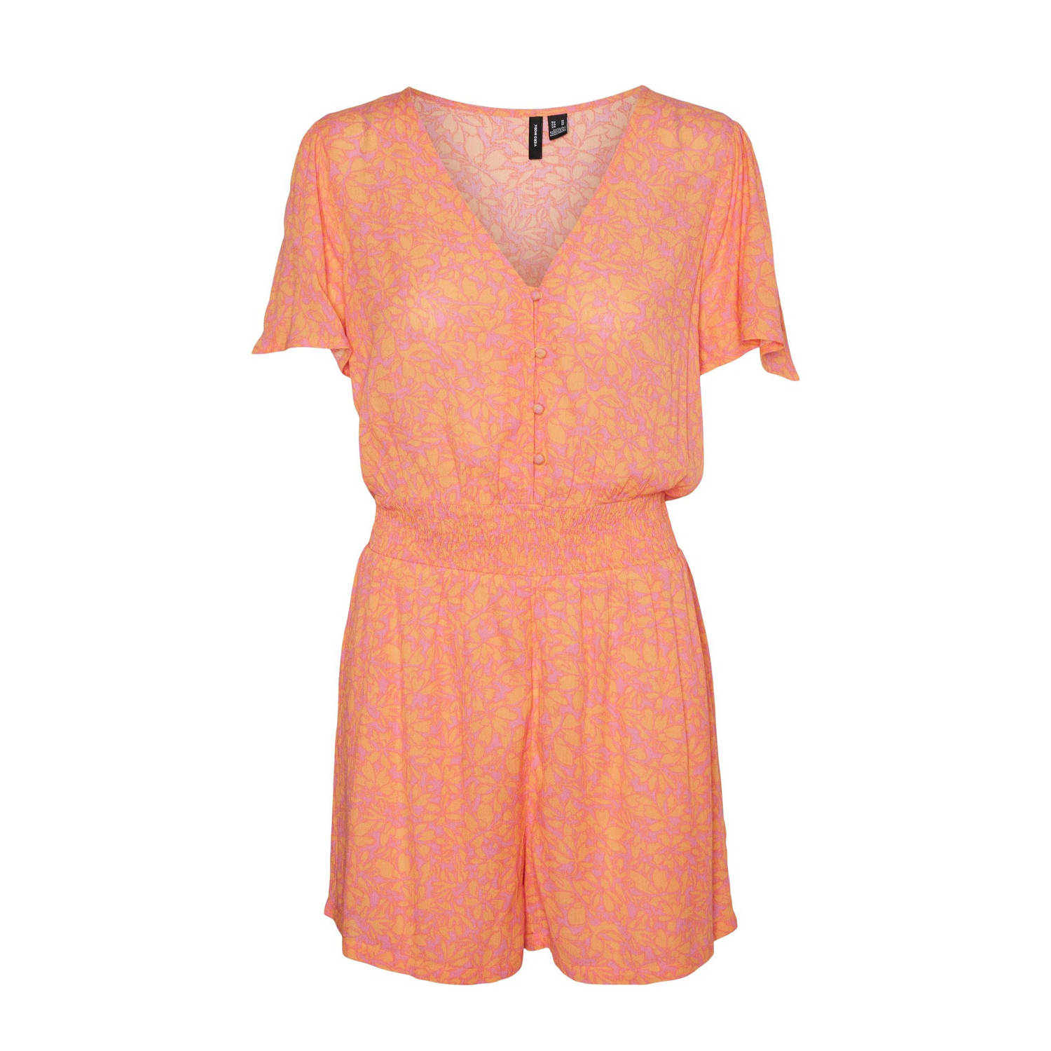 VERO MODA jumpsuit VMMENNY met all over print oranje