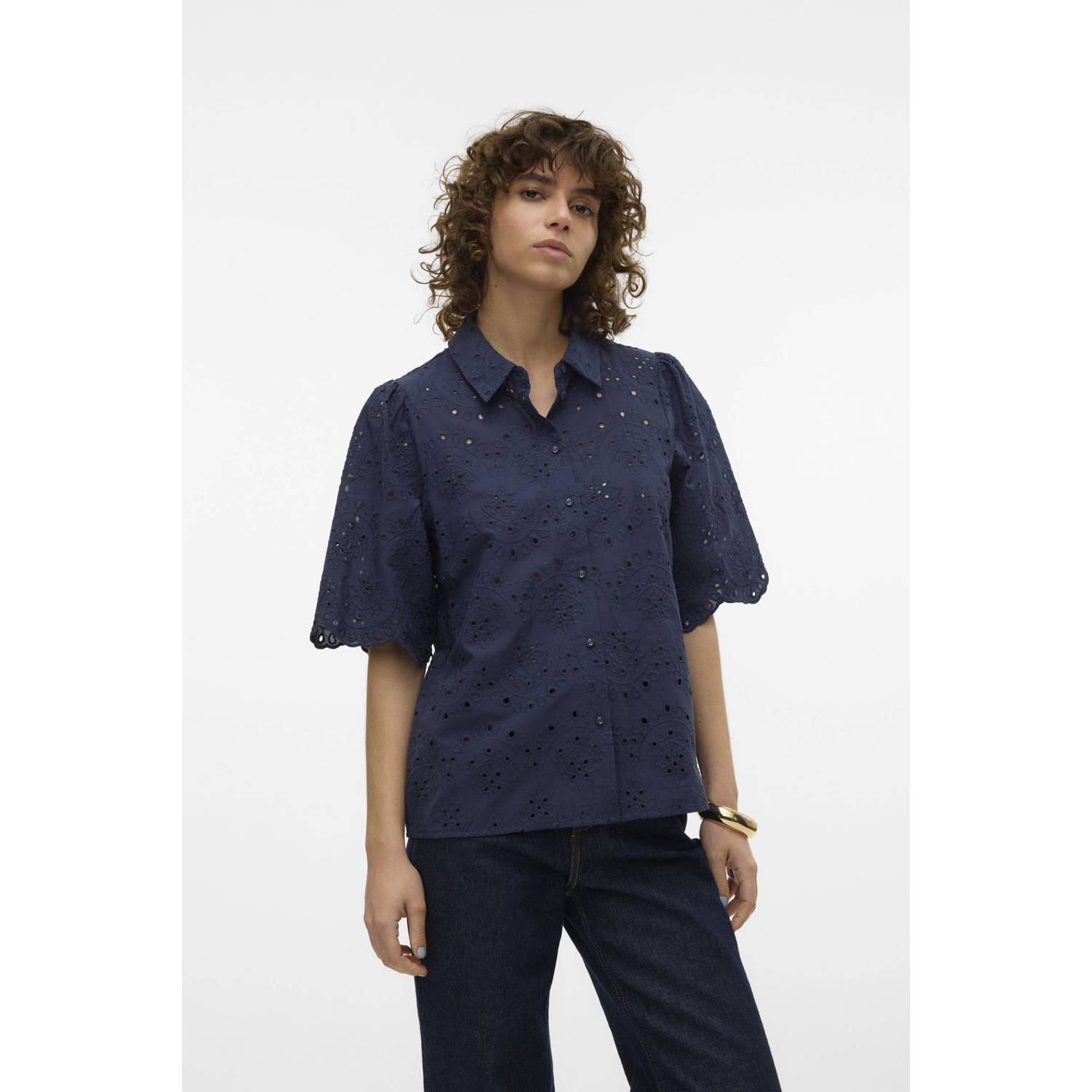 VERO MODA blouse VMHAY donkerblauw