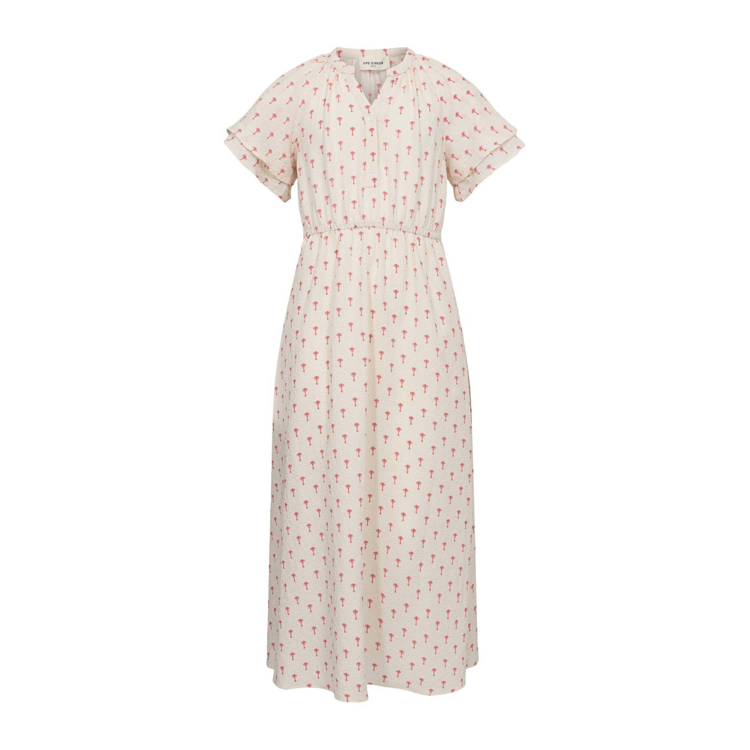 Sofie Schnoor maxi jurk ecru roze