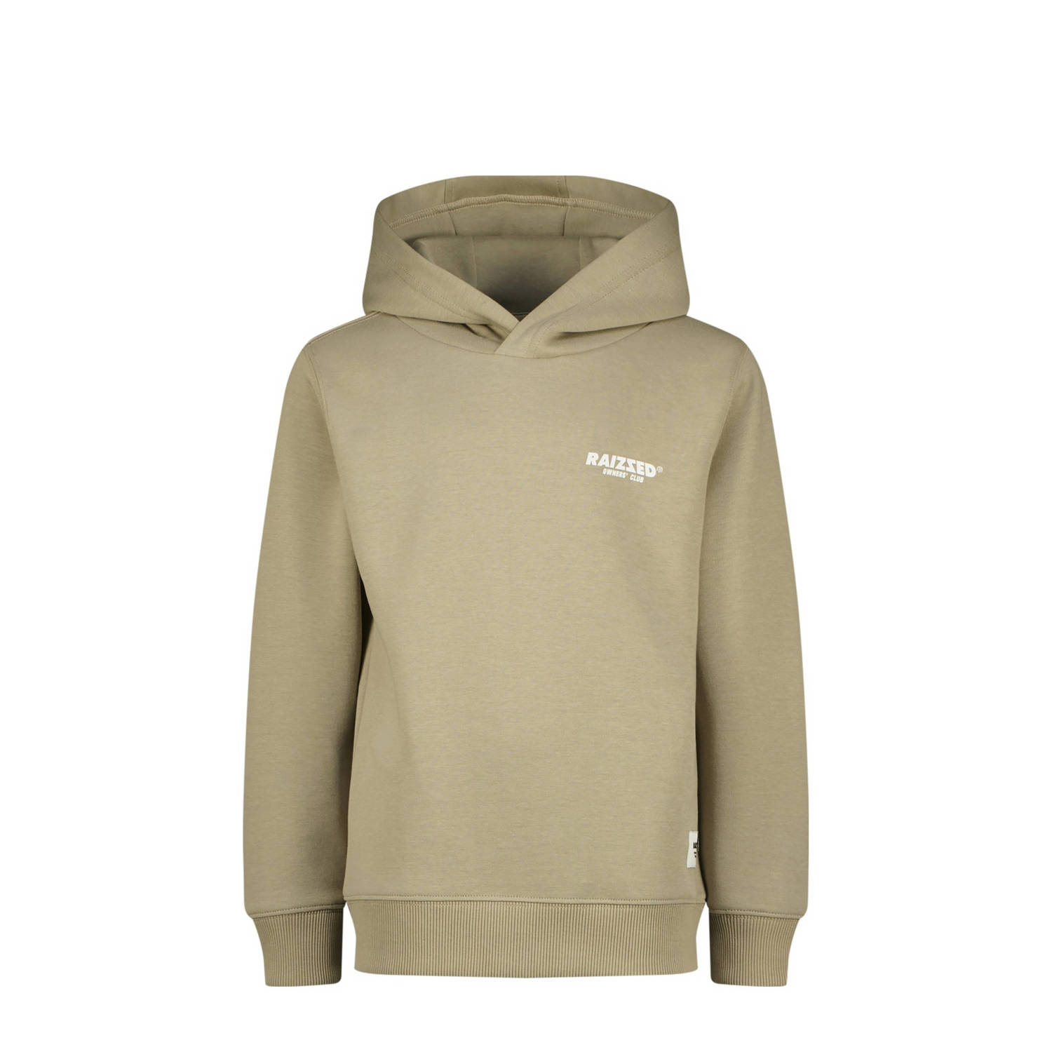 Raizzed hoodie Erfurt met backprint zand Sweater Beige Backprint 128