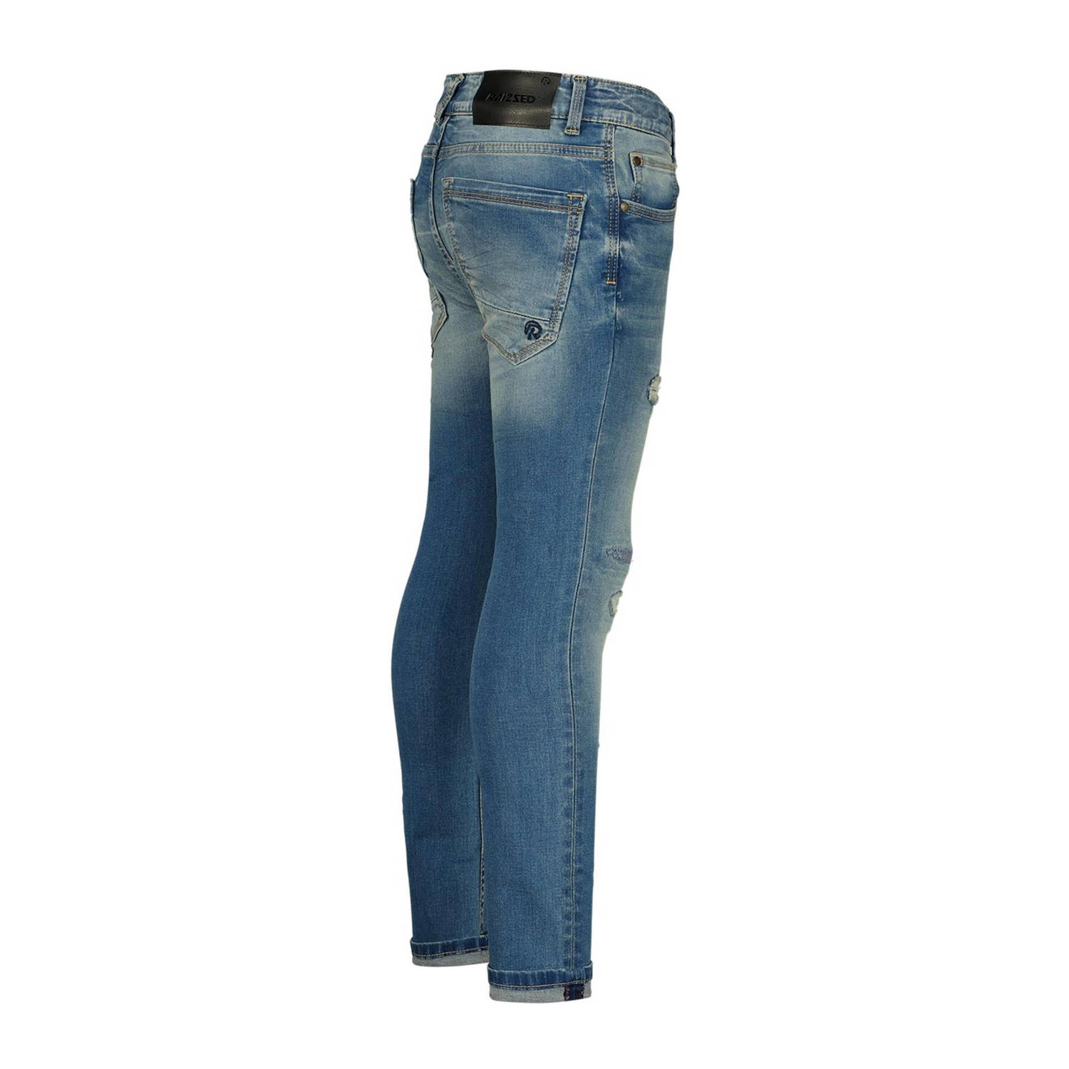 Raizzed skinny jeans Tokyo Crafted met slijtage vintage blue