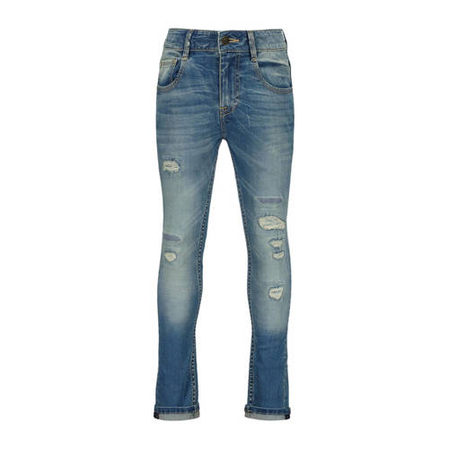Raizzed skinny jeans Tokyo Crafted met slijtage vintage blue