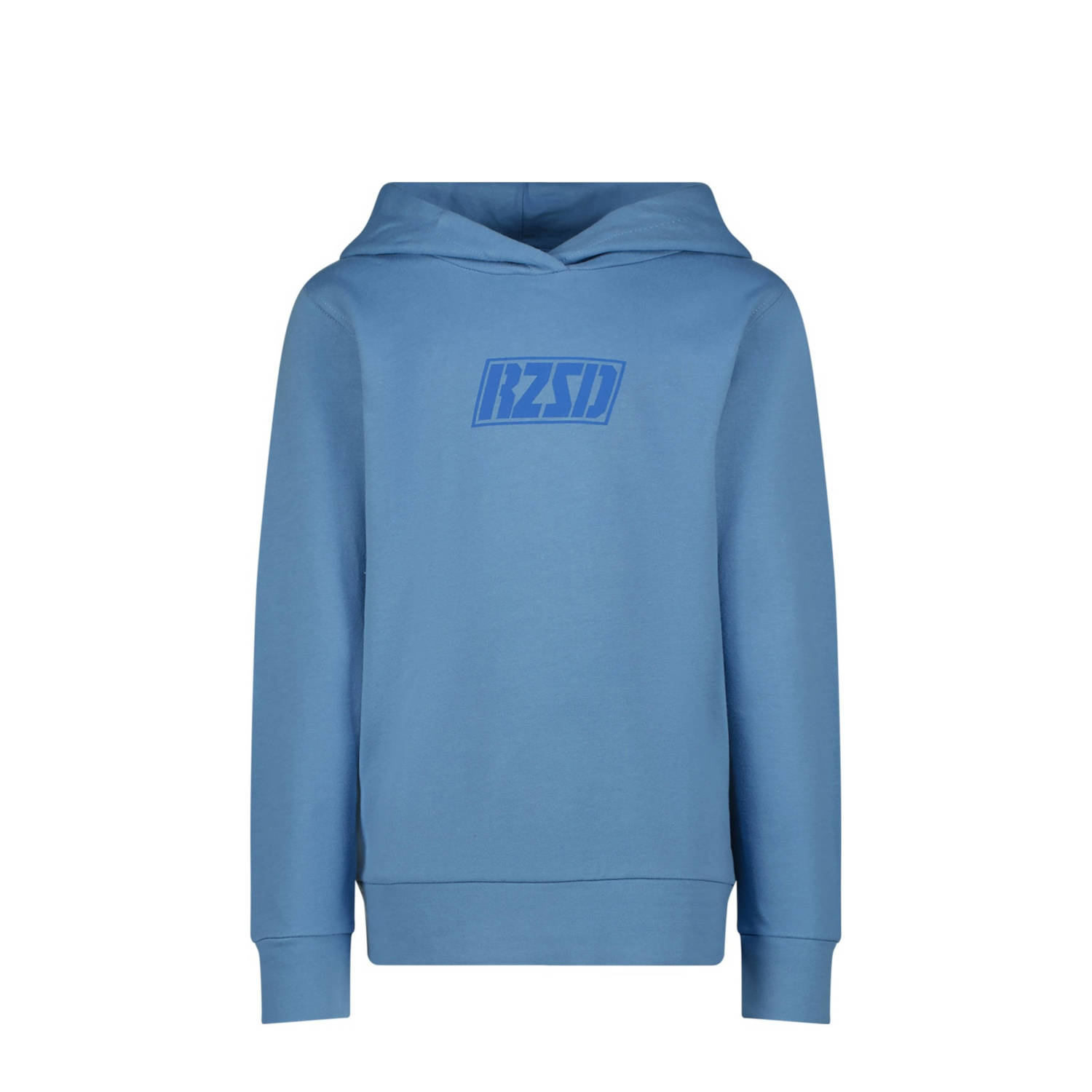 Raizzed hoodie Nander met logo zachtblauw Sweater Logo 128