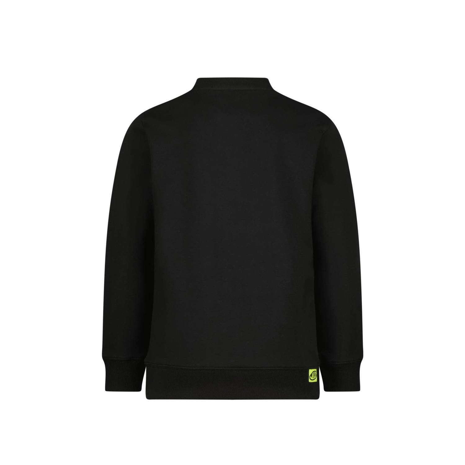 Raizzed sweater Nam met printopdruk zwart