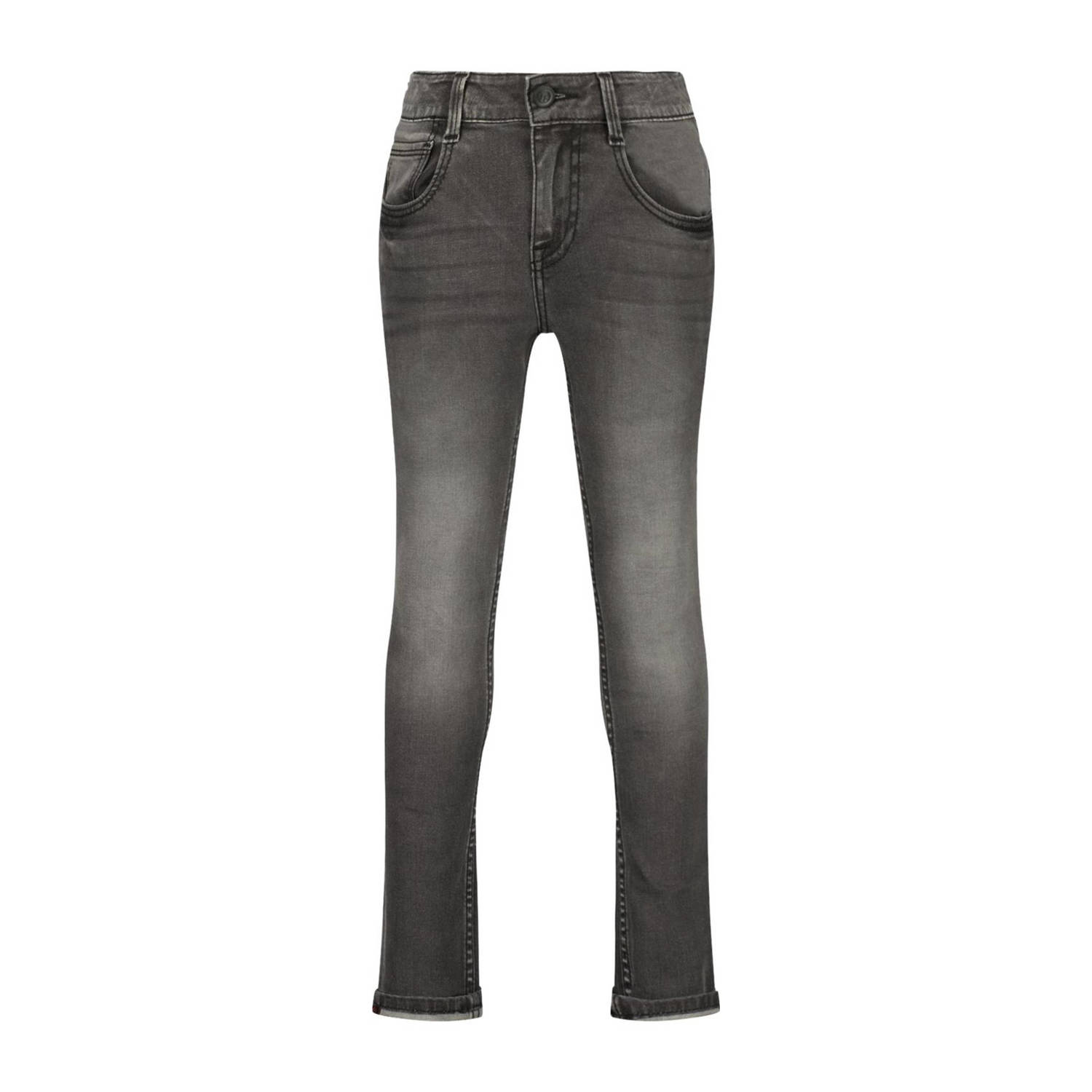 Raizzed skinny jeans Tokyo vintage grey Grijs Jongens Stretchdenim Effen 134