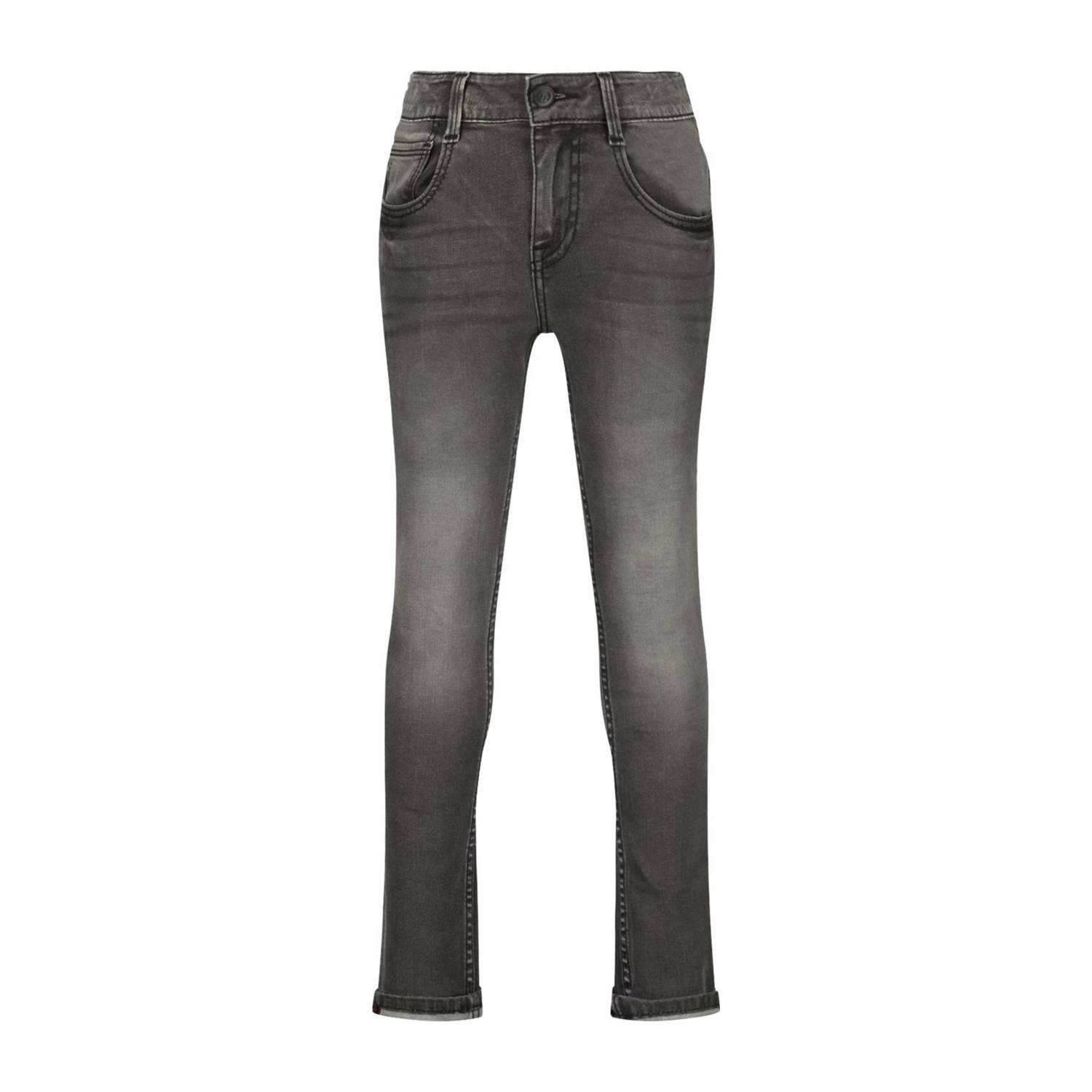 Raizzed skinny jeans Tokyo vintage grey Grijs Jongens Stretchdenim Effen 134