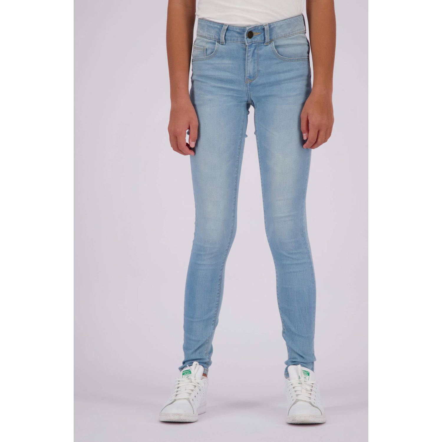 Raizzed skinny jeans Chelsea light blue stone Blauw Meisjes Stretchdenim 158