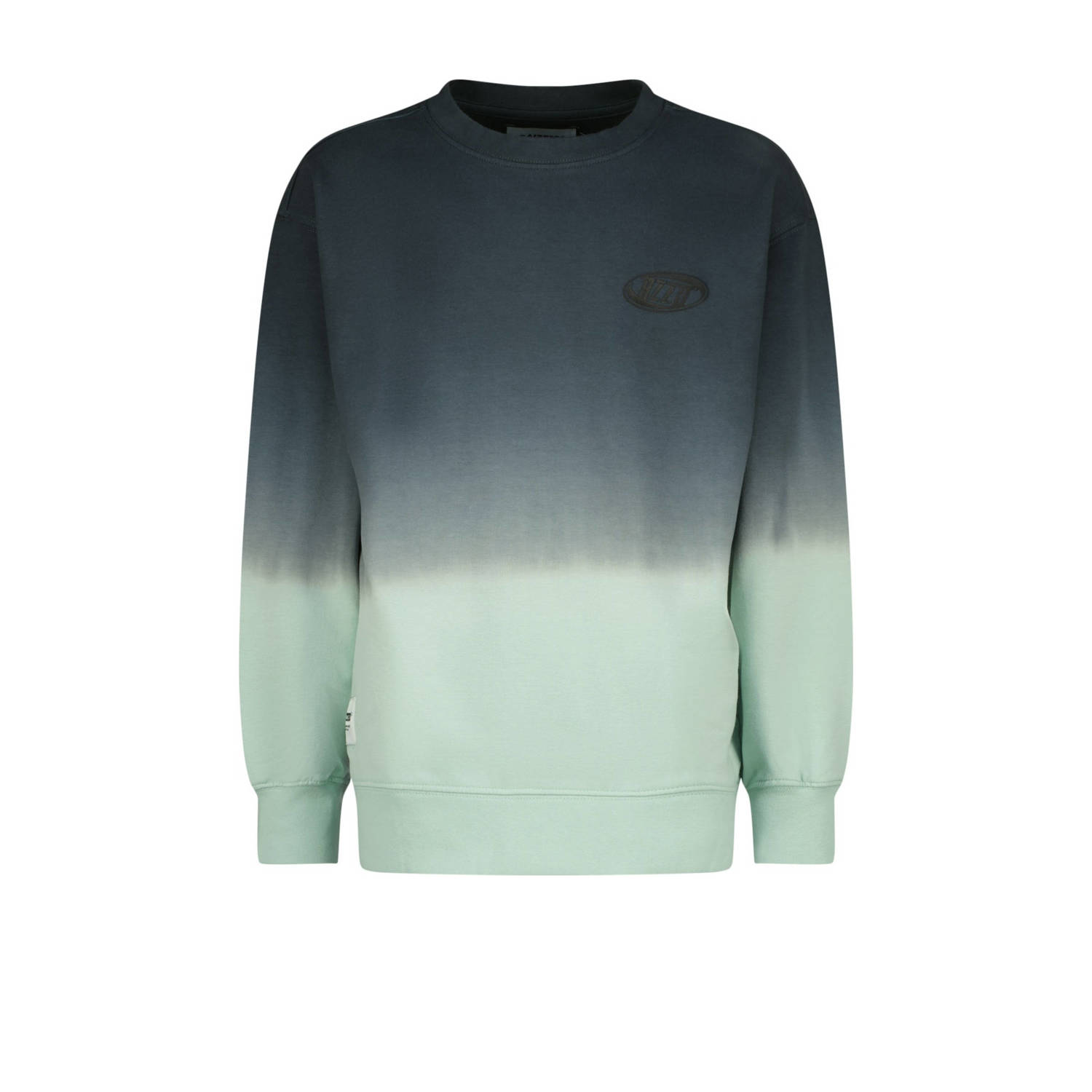Raizzed dip-dye sweater Niran pistachegroen zwart