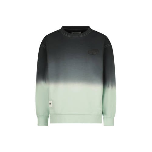 Raizzed dip-dye sweater Niran pistachegroen/zwart