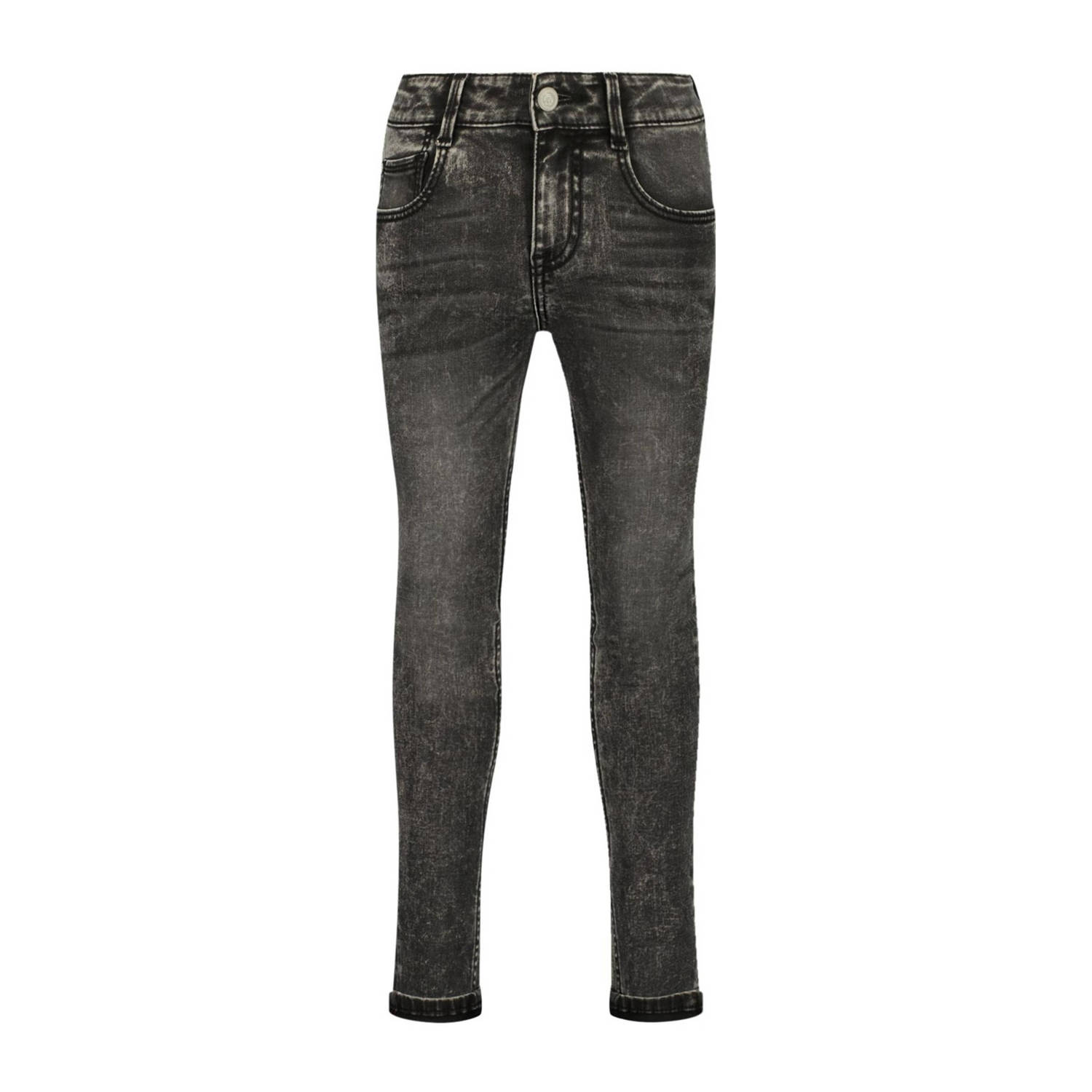 Raizzed skinny jeans Bangkok vintage grey Grijs Jongens Stretchdenim Effen 134