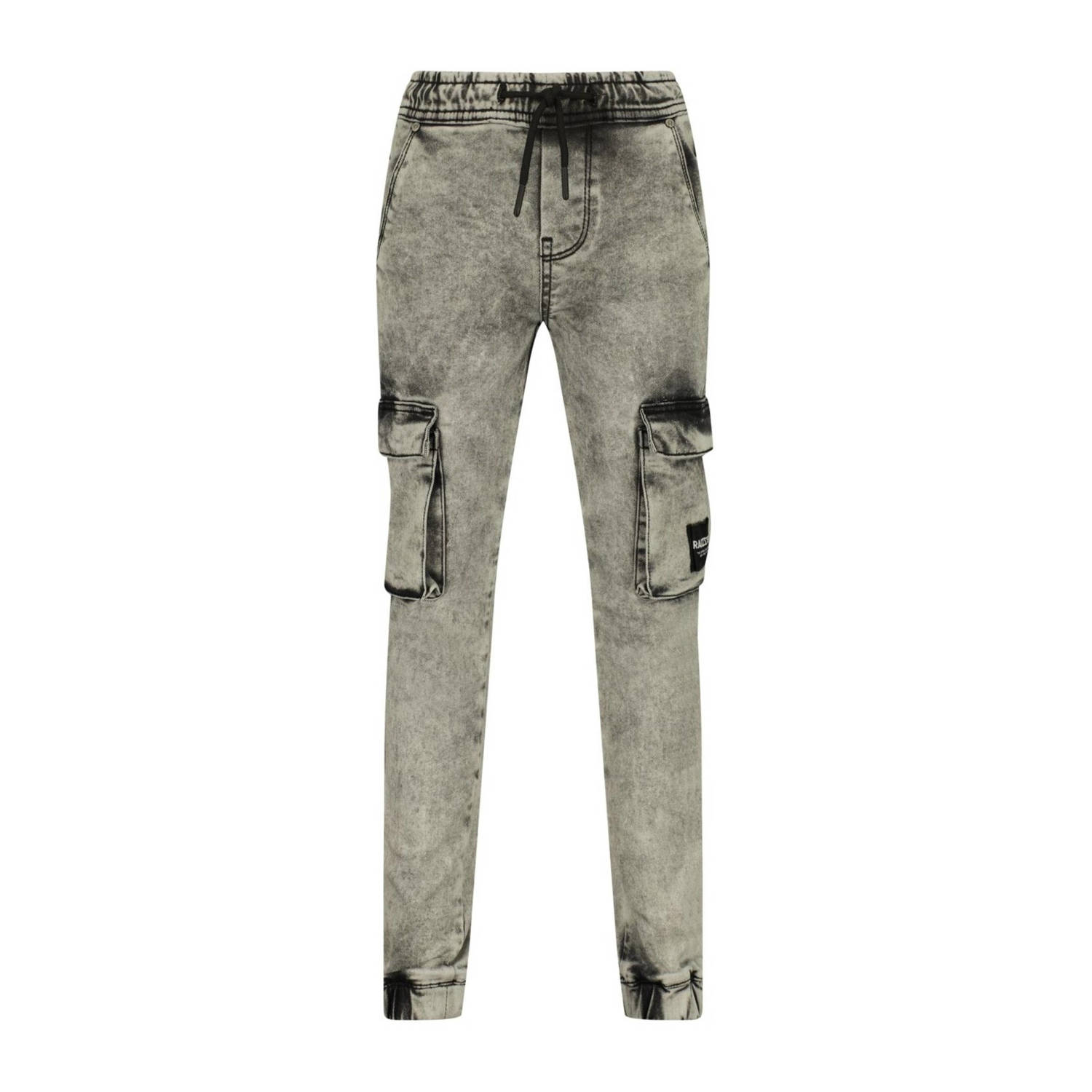 Raizzed slim fit jeans Shanghai mid grey stone Grijs Jongens Denim Effen 128
