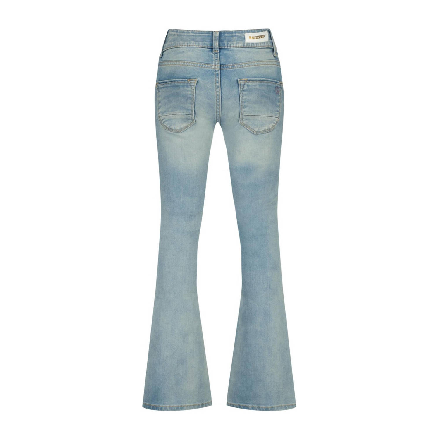 Raizzed flared jeans Melbourne Crafted met slijtage light blue stone