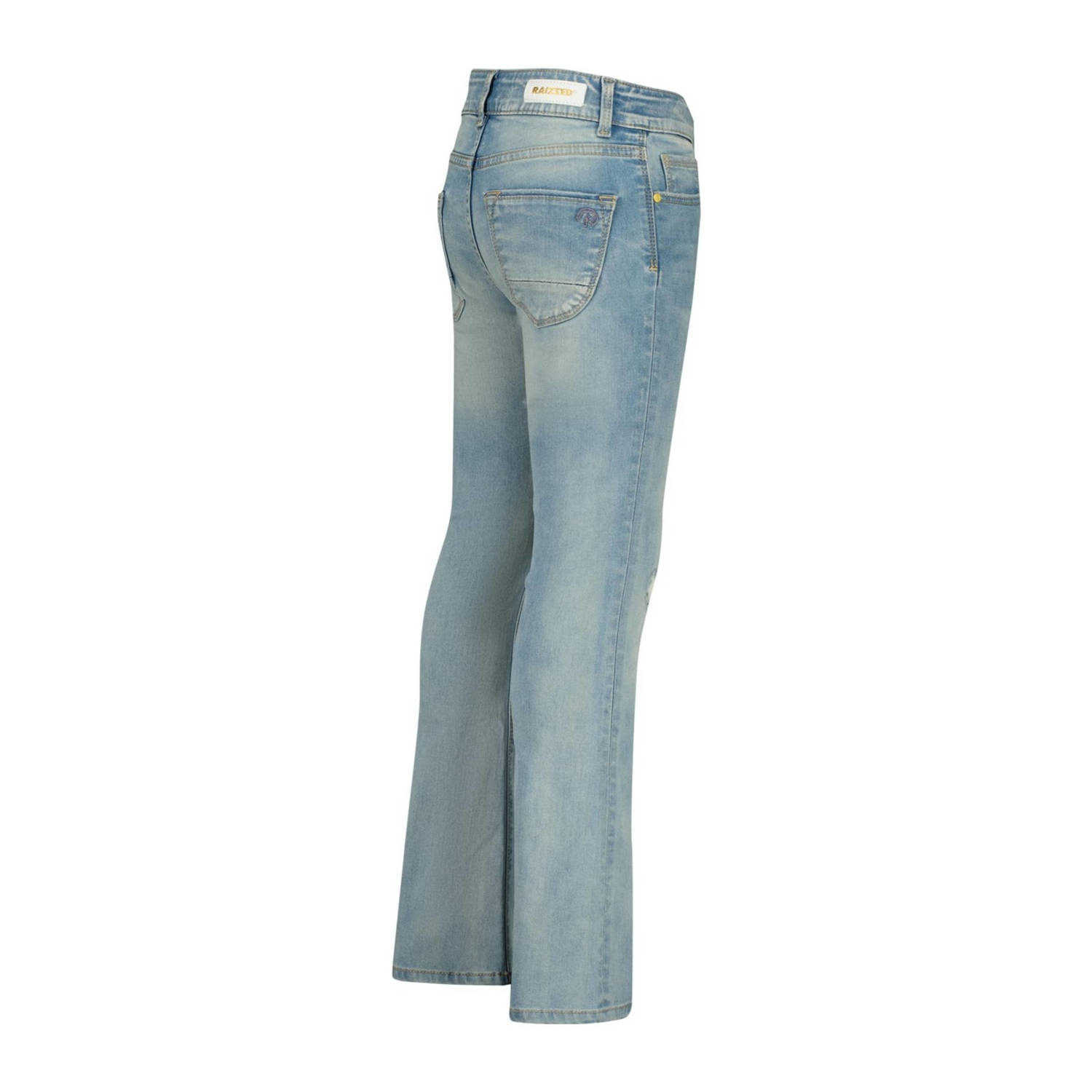 Raizzed flared jeans Melbourne Crafted met slijtage light blue stone