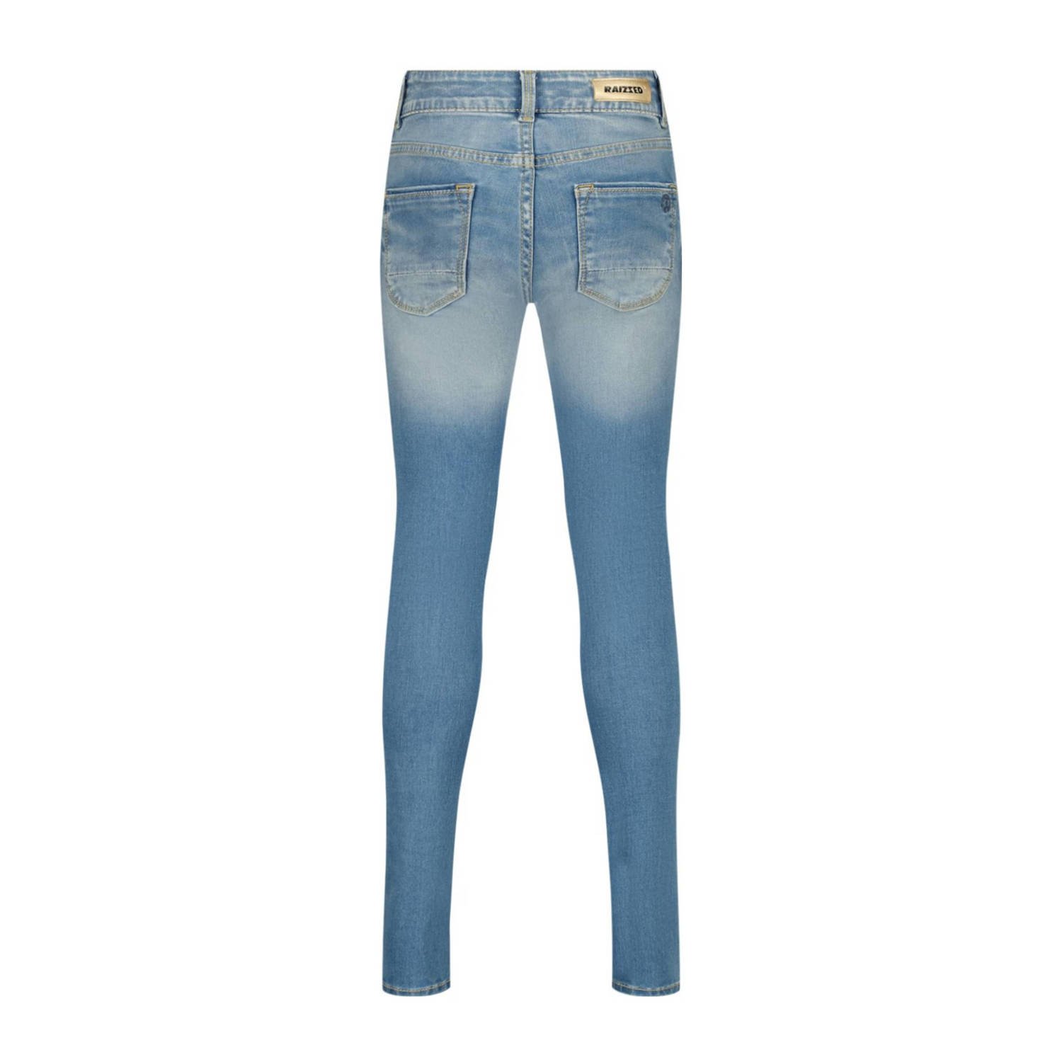 Raizzed skinny jeans Chelsea Crafted met slijtage mid blue stone