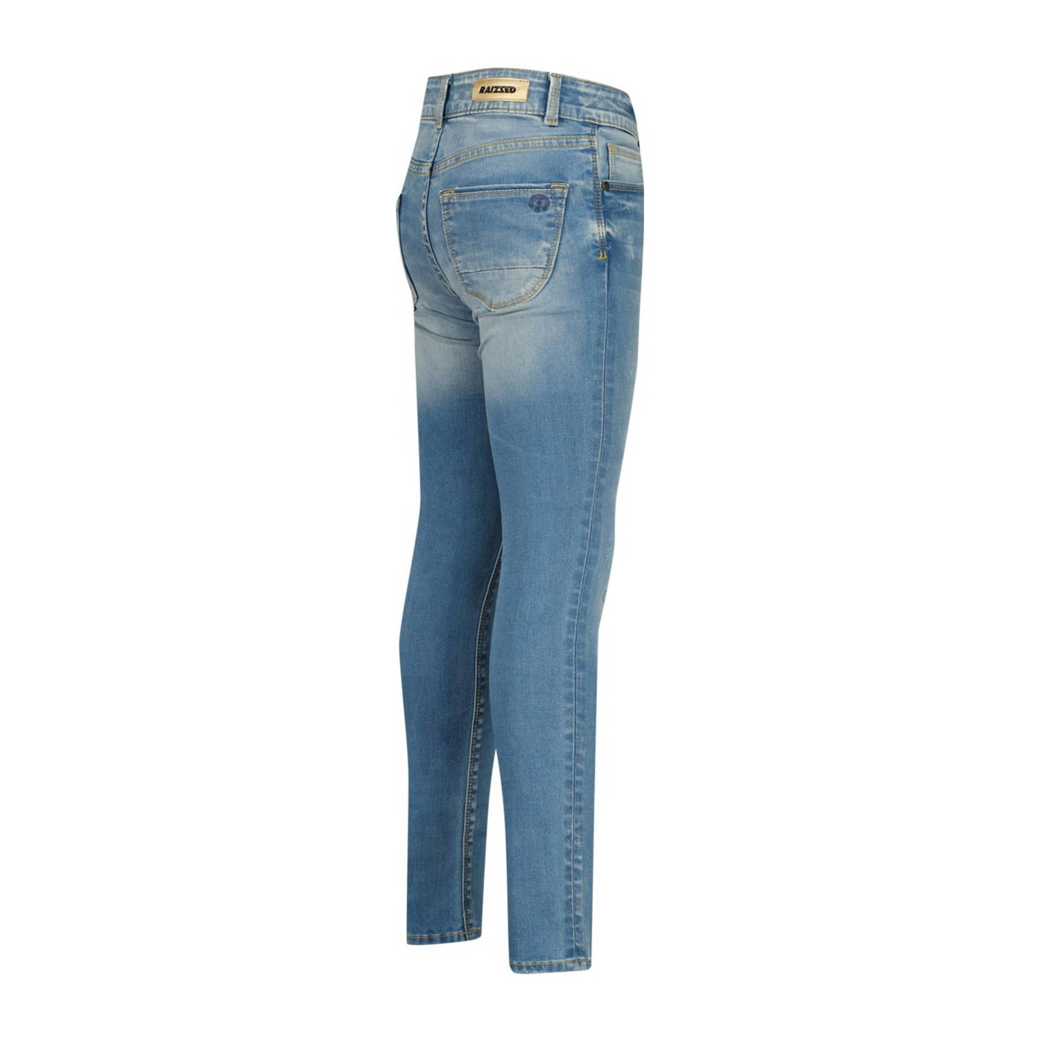 Raizzed skinny jeans Chelsea Crafted met slijtage mid blue stone