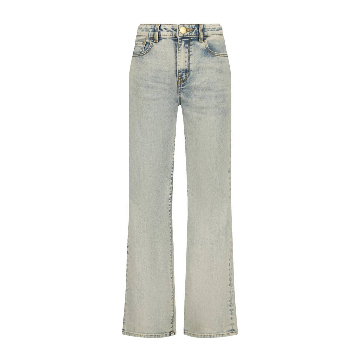 Raizzed wide leg jeans Mississippi light blue stone Blauw Meisjes Stretchdenim 170