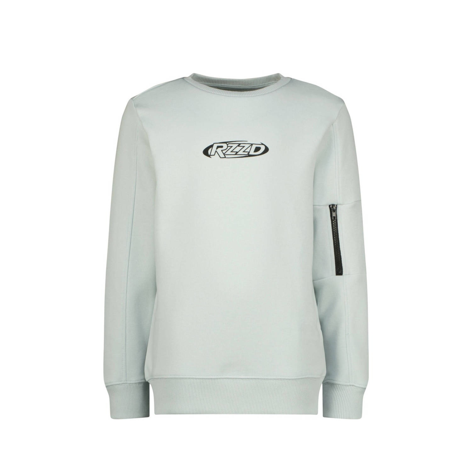 Raizzed sweater Nagi met logo grijsblauw Logo 152