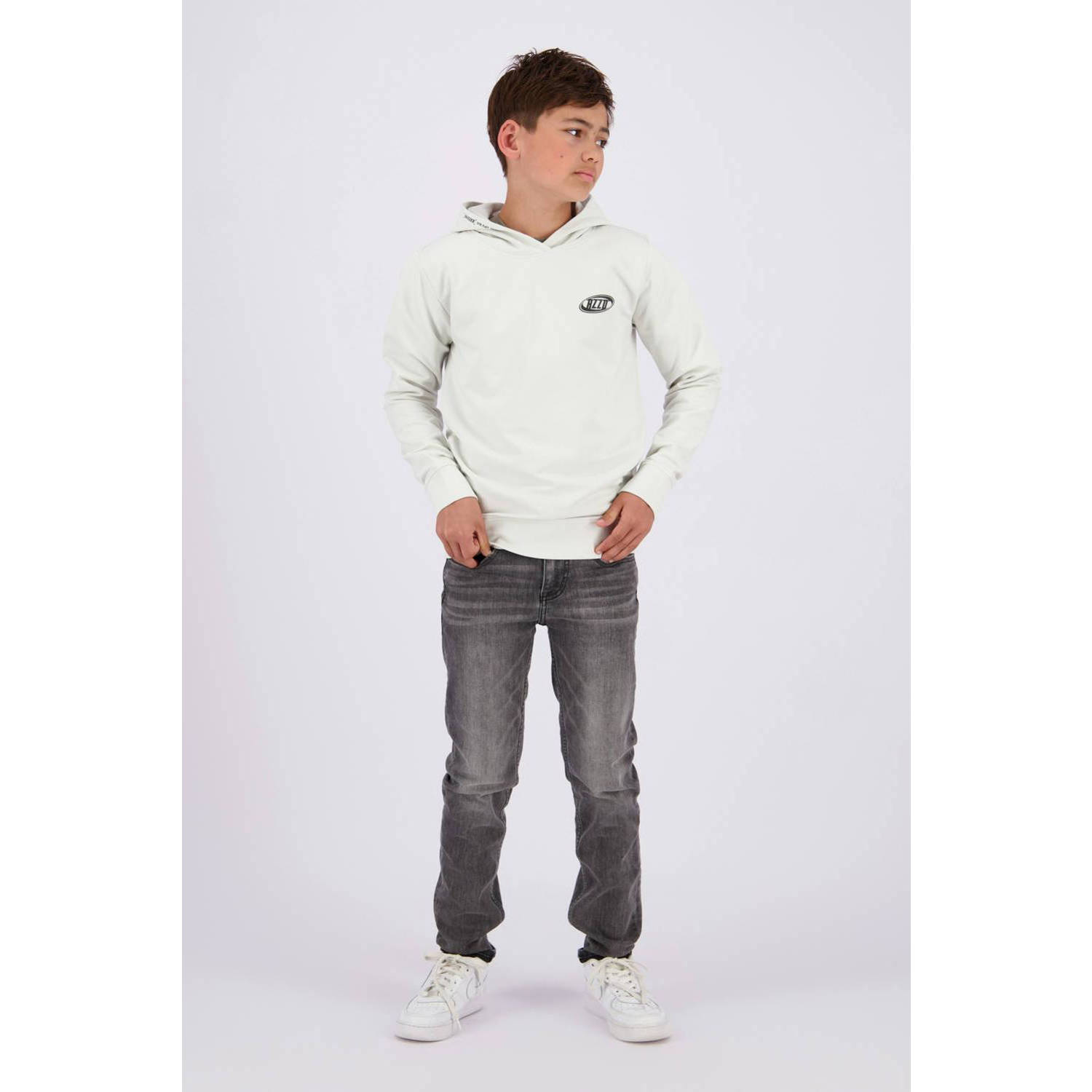 Raizzed hoodie Nezar met backprint greige
