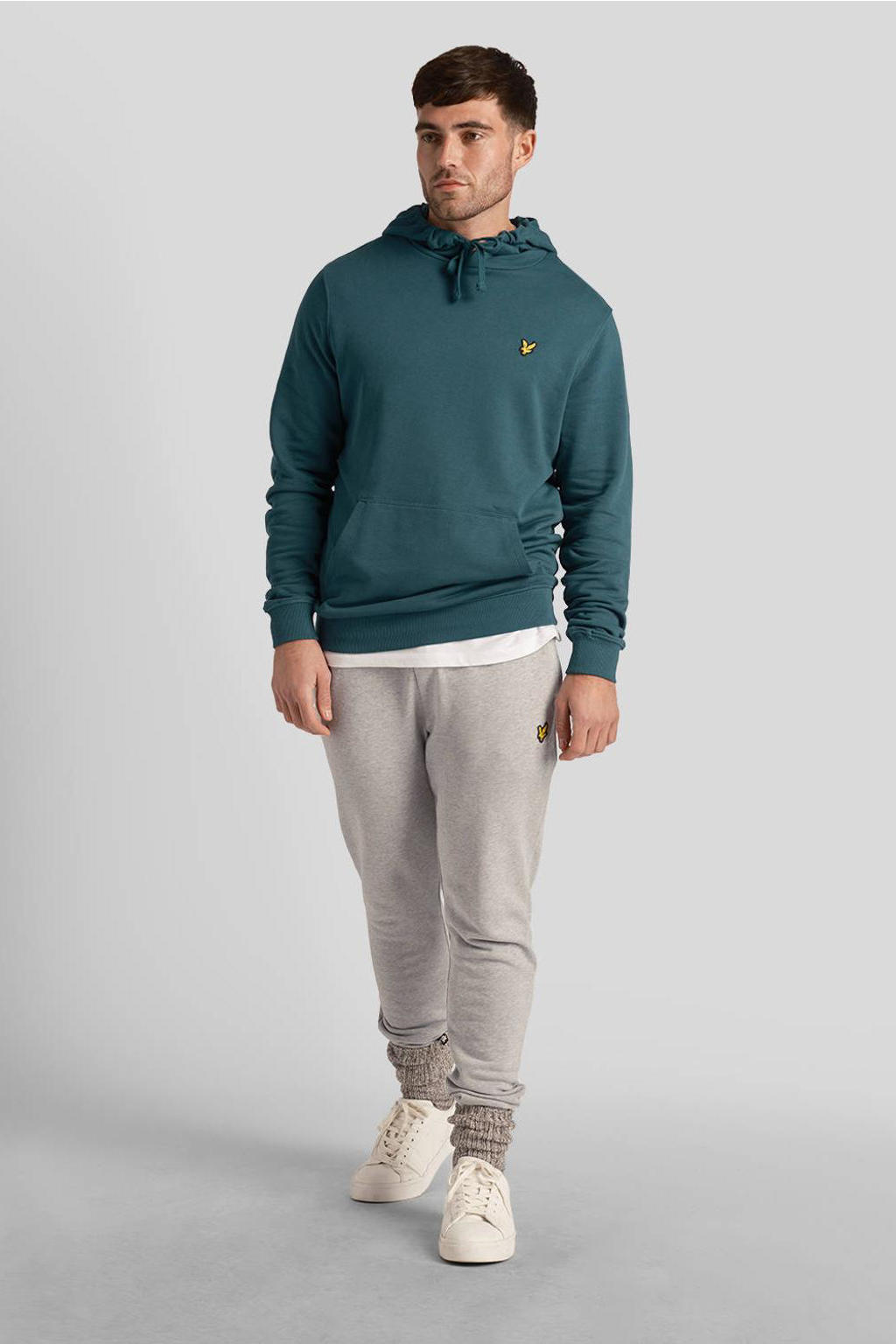 Lyle & Scott hoodie met logo malachite green