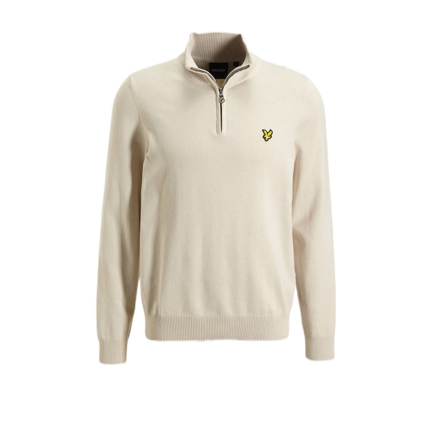 Lyle & Scott Beige Quarter Zip Jumper voor Mannen Beige Heren