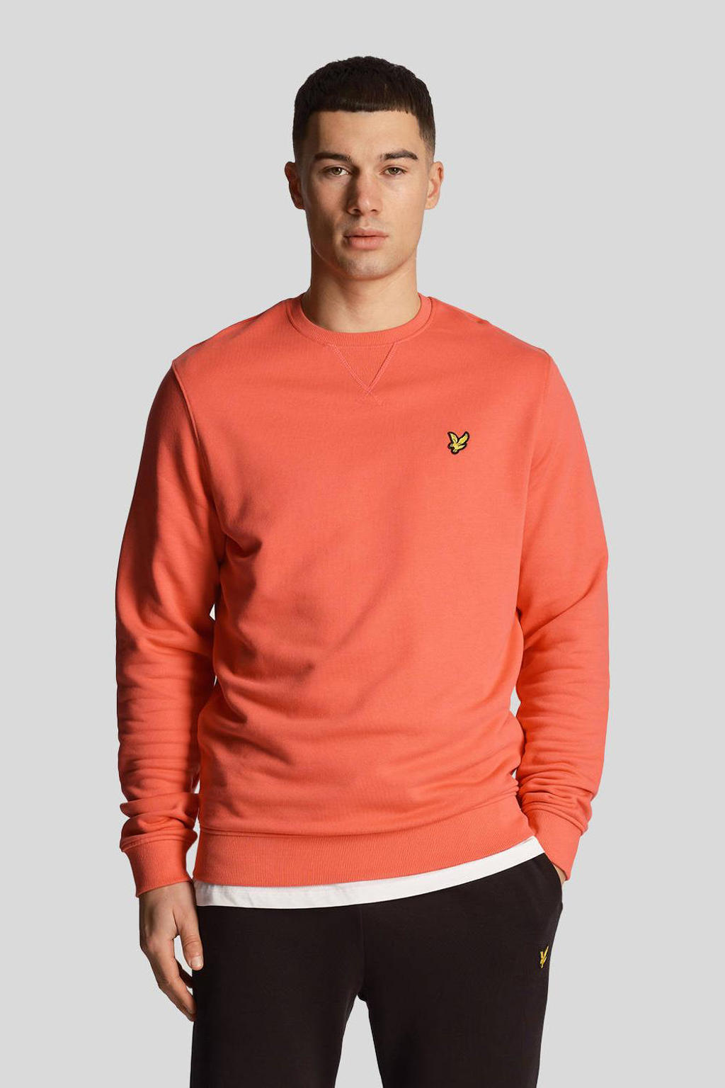 Lyle & Scott sweater donkerrood | wehkamp