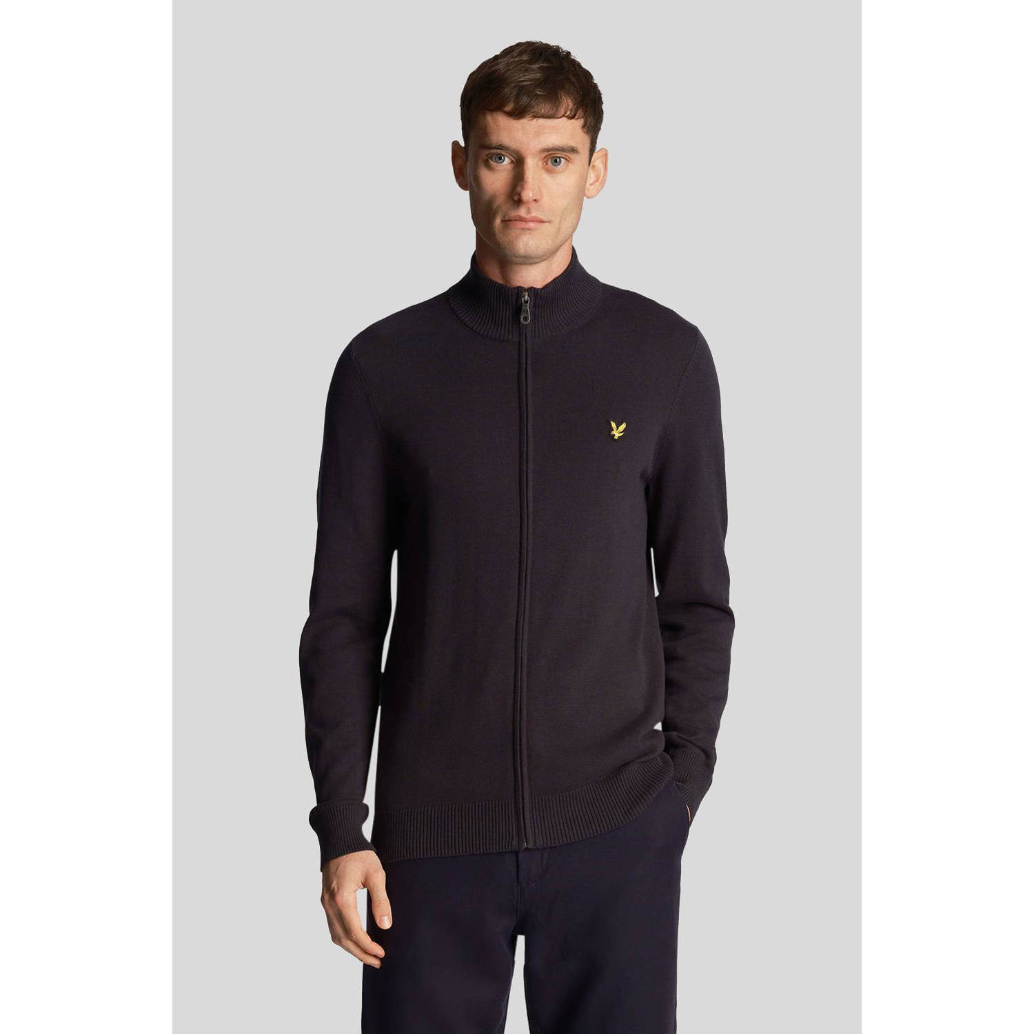 Lyle & Scott vest met logo dark navy