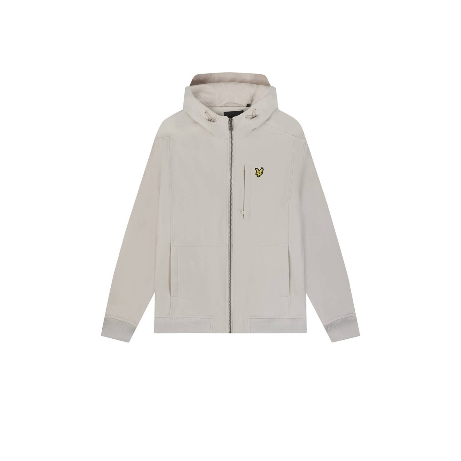 Lyle & Scott softshell zomerjas met logo beige