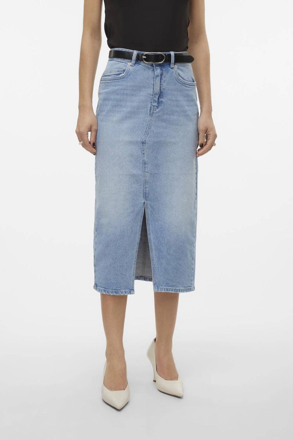 VERO MODA spijkerrok VMVERI light blue denim