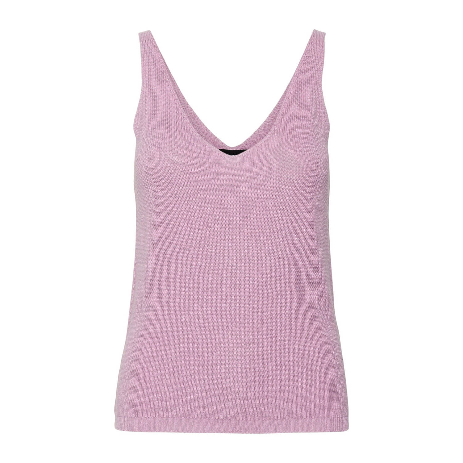 Vero Moda Gebreide top met afgeronde V-hals model 'NEWLEX SUN'