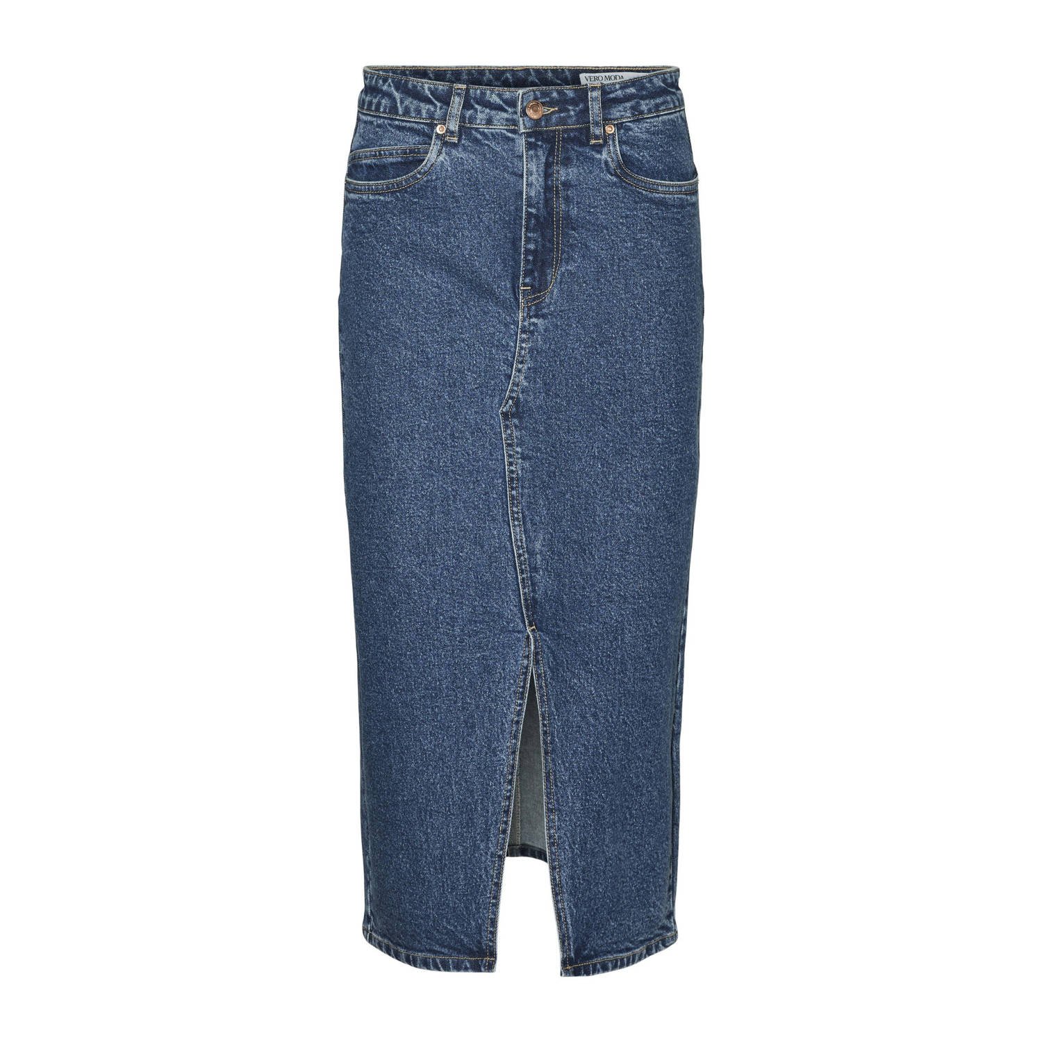 Vero Moda Maxirok VMVERI HR CALF DENIM SKIRT GA NOOS