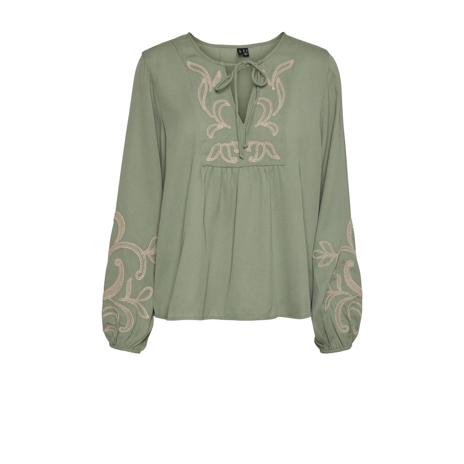 Vero Moda Stijlvolle Lange Mouw Blouse Green Dames