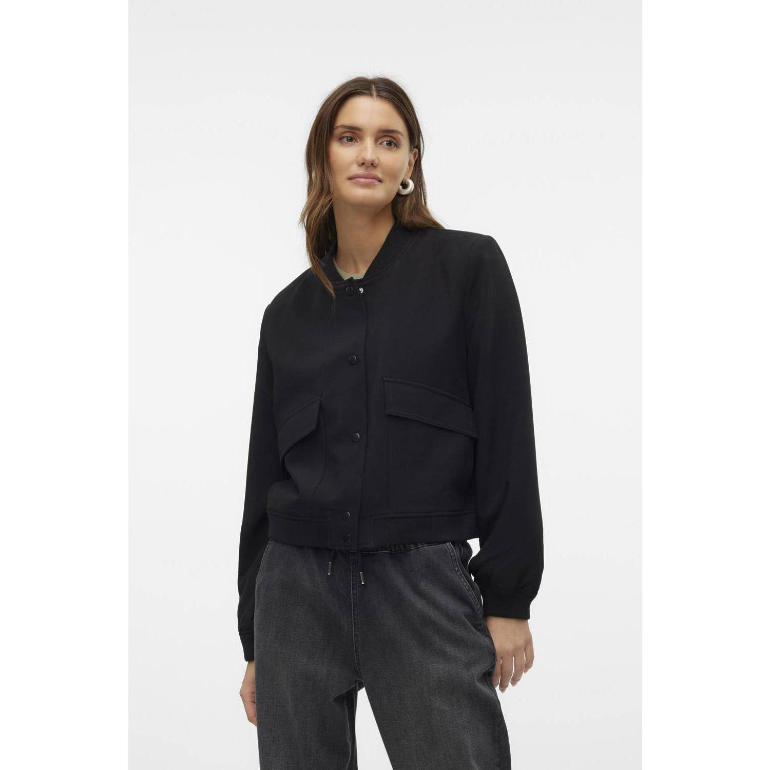 VERO MODA bomberjack VMAMALA zwart
