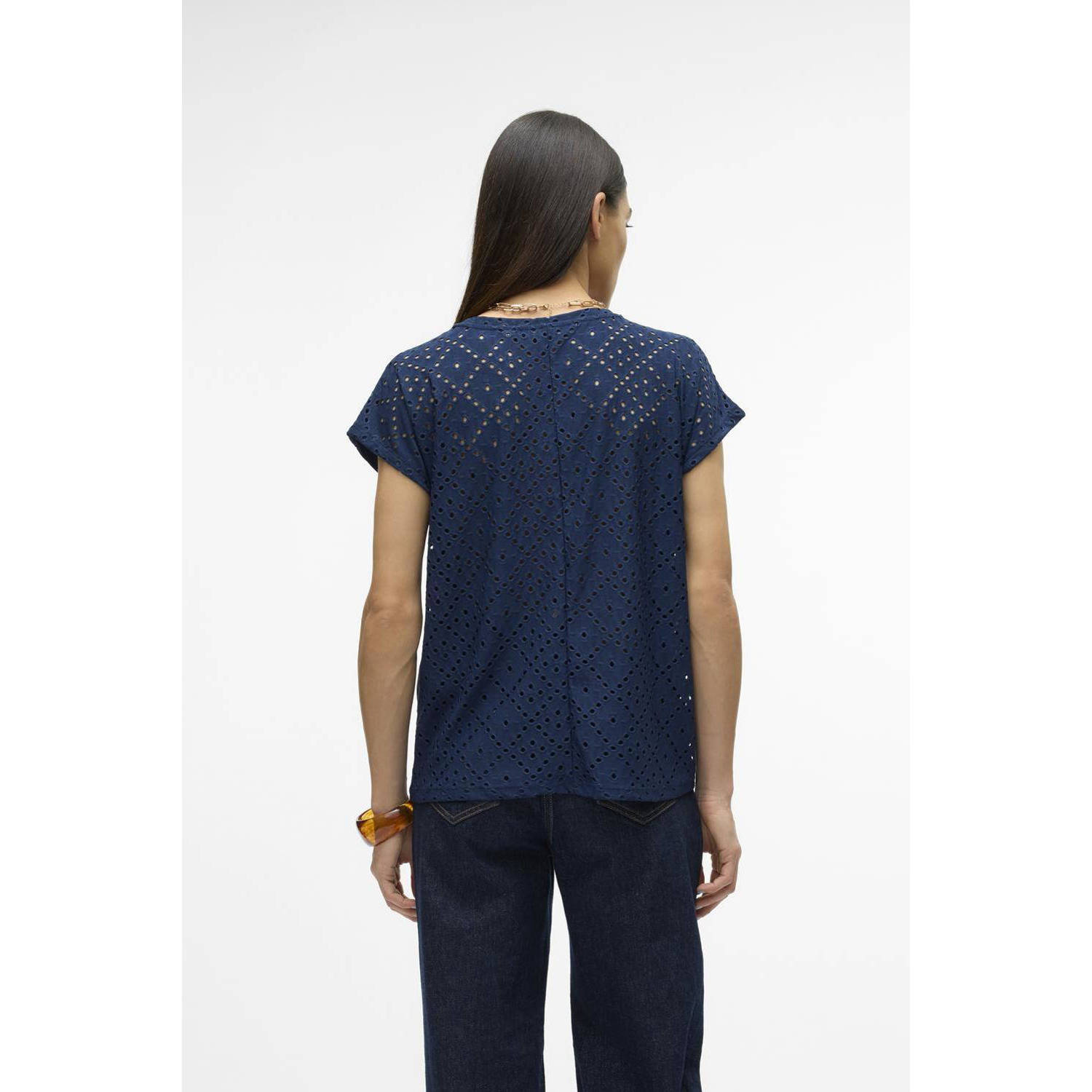 VERO MODA T-shirt VMTASSA donkerblauw