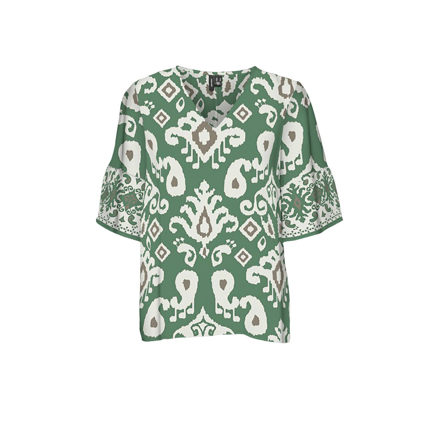 VERO MODA top VMJOY met all over print groen