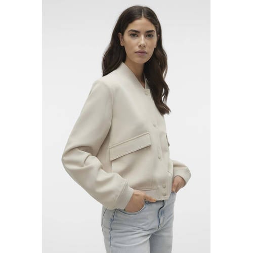 VERO MODA bomberjack VMAMALA ecru afbeelding