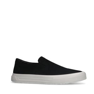 suède loafers zwart