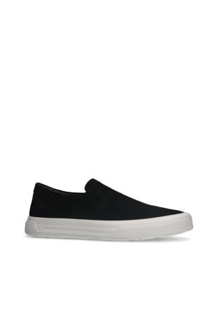 suède loafers zwart