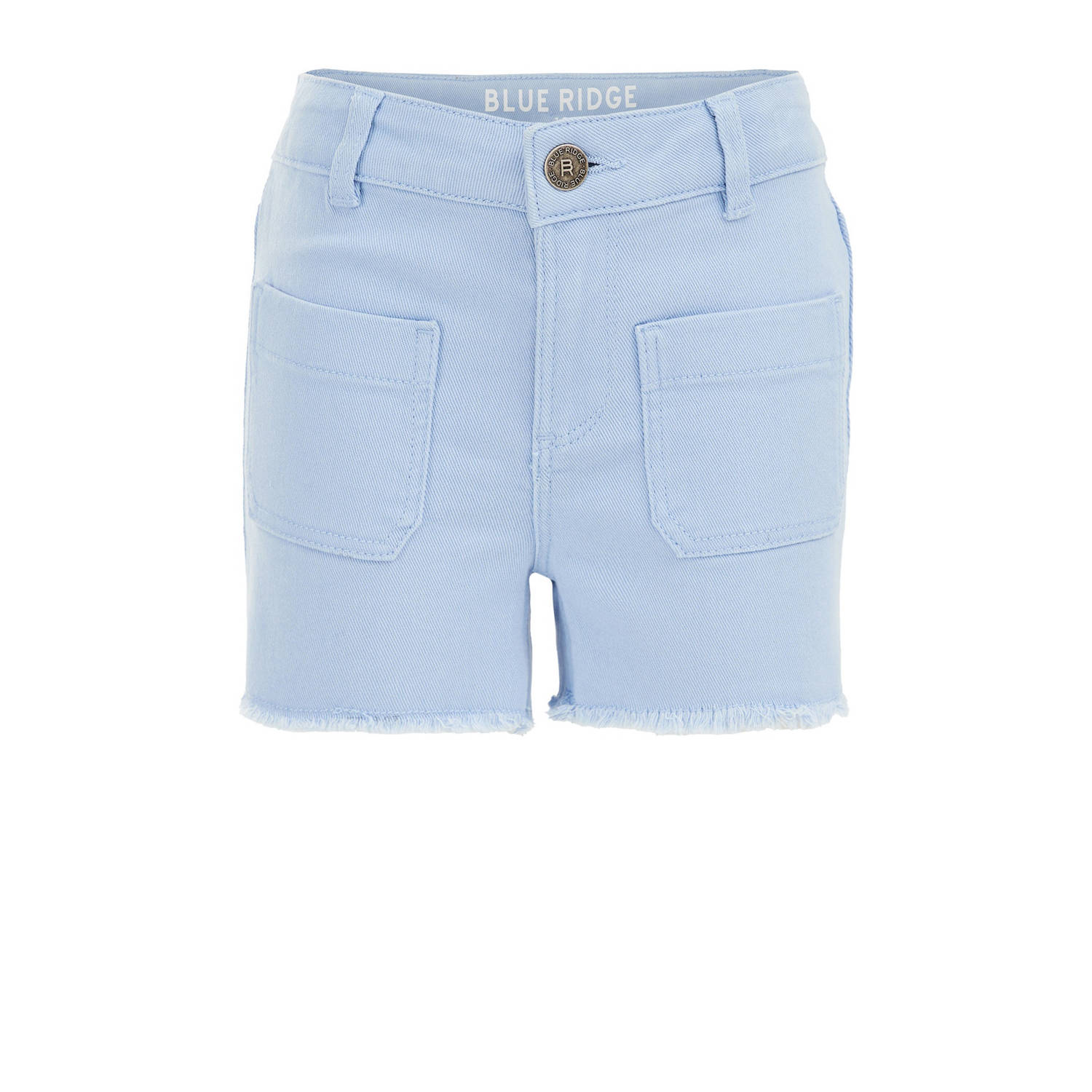 WE Fashion slim fit casual short nautical blue