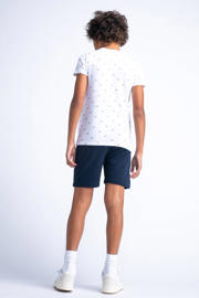 thumbnail: Witte jongens Petrol Industries T-shirt van stretchkatoen met korte mouwen en ronde hals