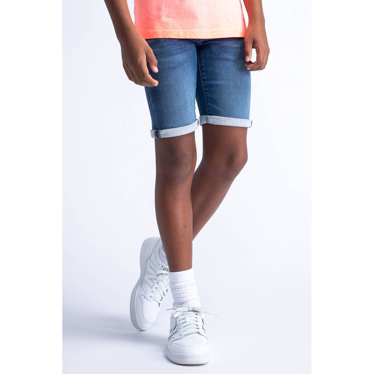 Petrol Industries denim short light used Korte broek Blauw Jongens Stretchdenim 152