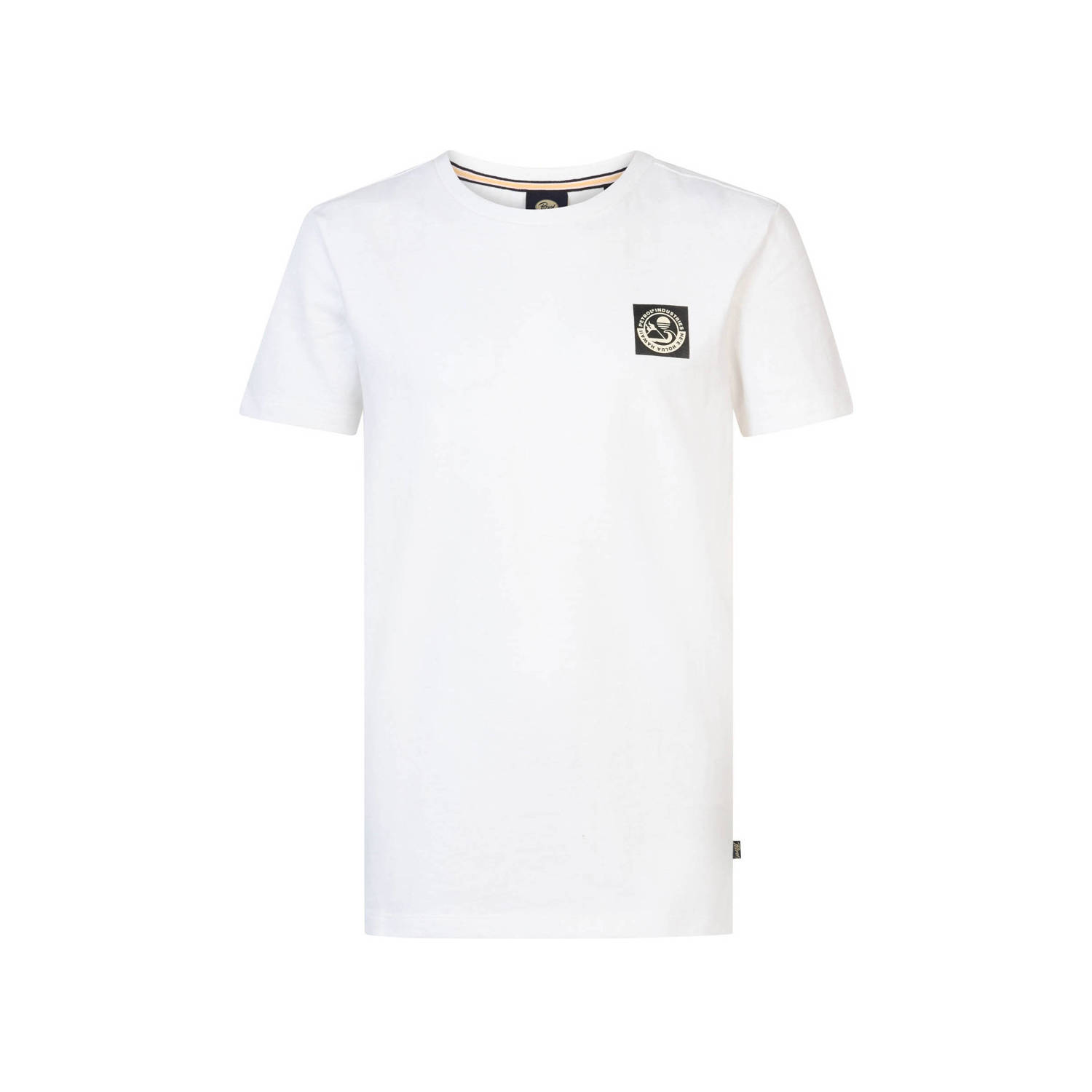 Petrol Industries T-shirt met logo wit Jongens Katoen Ronde hals Logo 140