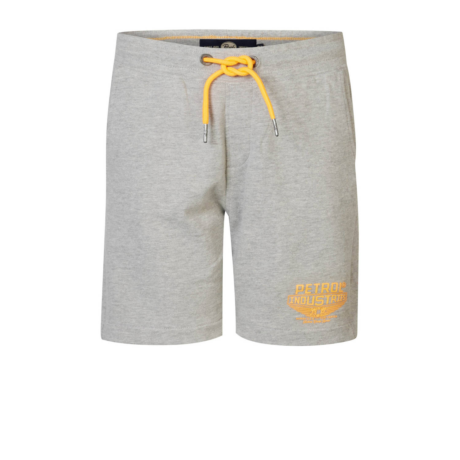 Petrol Industries sweatshort grijs oranje Korte broek Jongens Katoen Effen 128