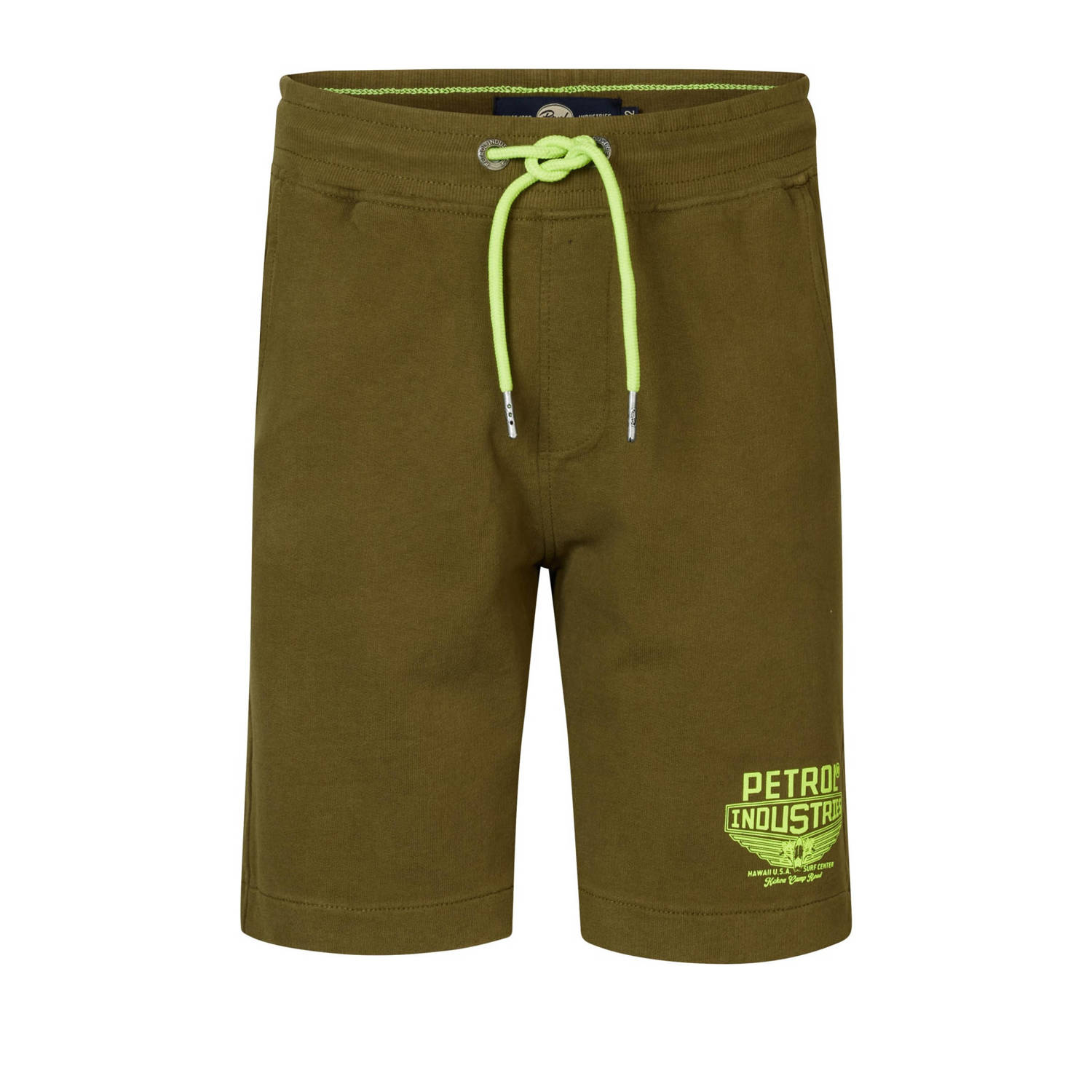 Petrol Industries sweatshort mosgroen limegroen