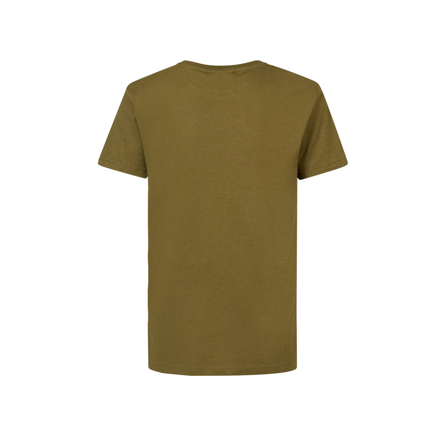 Petrol Industries T-shirt met logo mosgroen